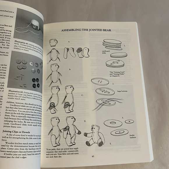 NWT Classic Teddy Bears Designs 24 Bears & Wardrobe BOOK Heirlooms 1996 Worrell - Picture 12 of 17